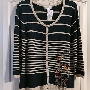 Christopher & Banks Cardigan with flaw *SALE*. Size XL.